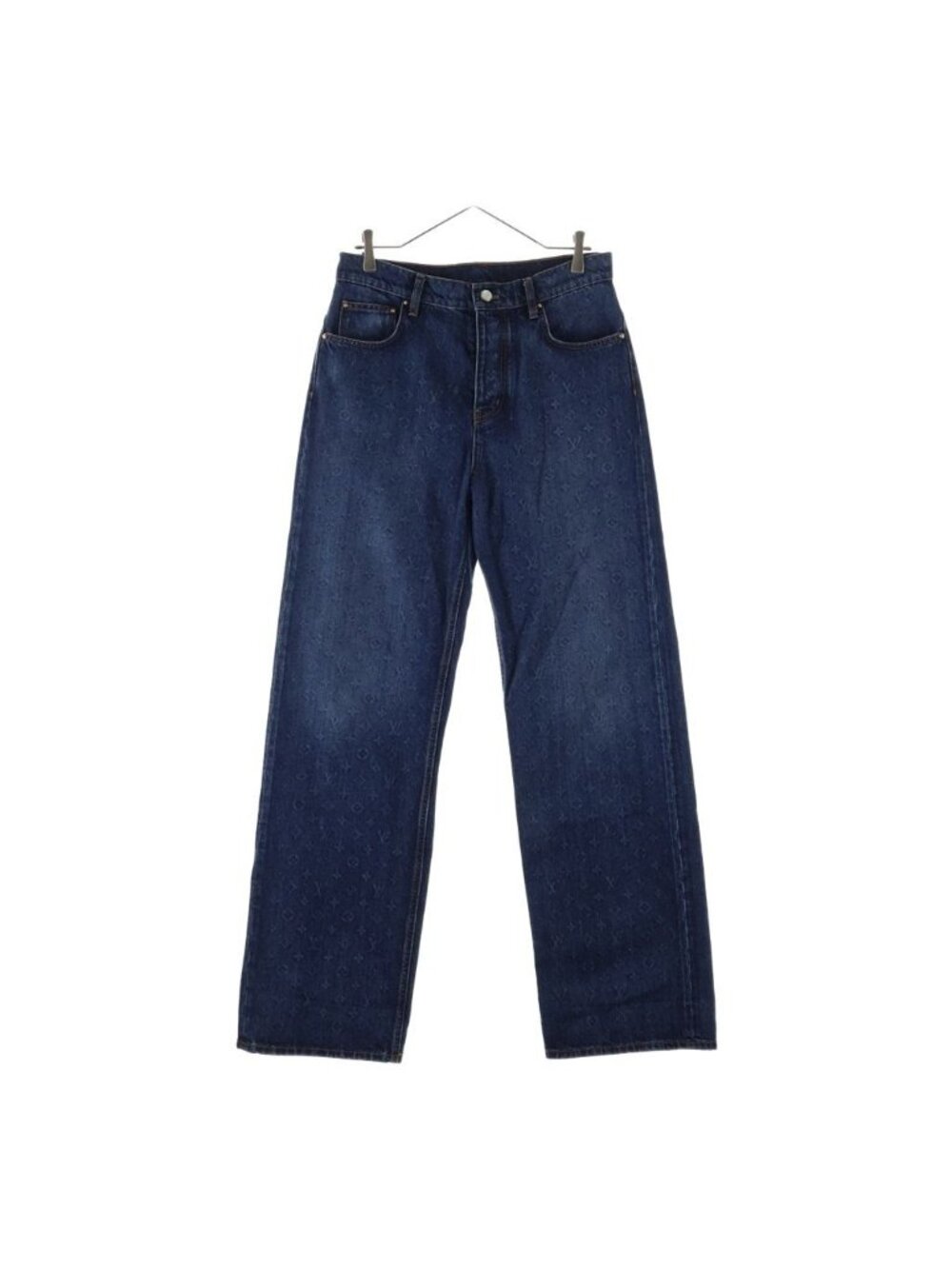 Louis Vuitton Monogram Ghost Washed Denim Skate Pants Indigo